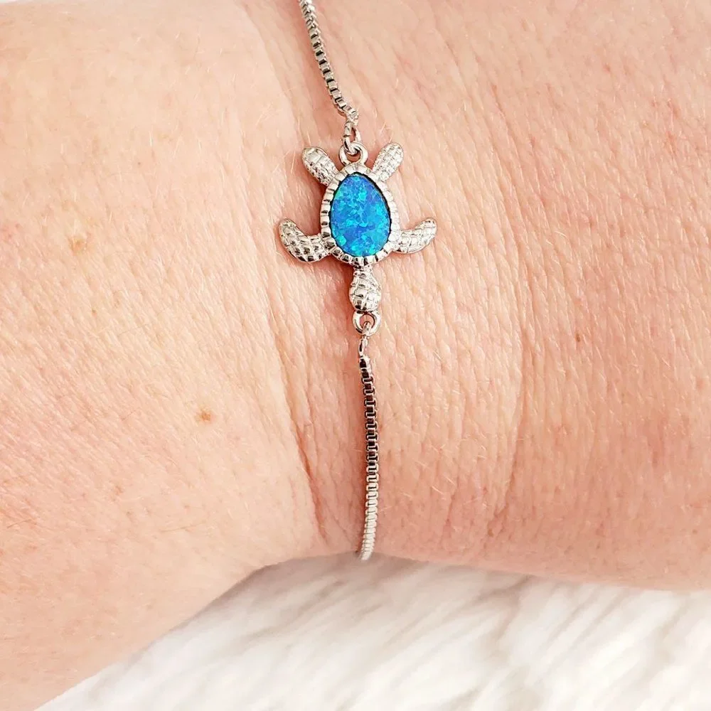 Sea Turtle Bracelet, Nautical Jewelry